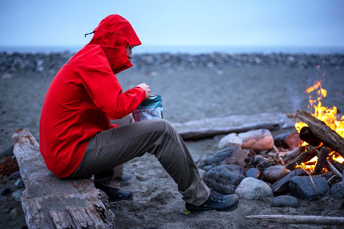 La Sportiva Spire GTX (eating dinner by fire)